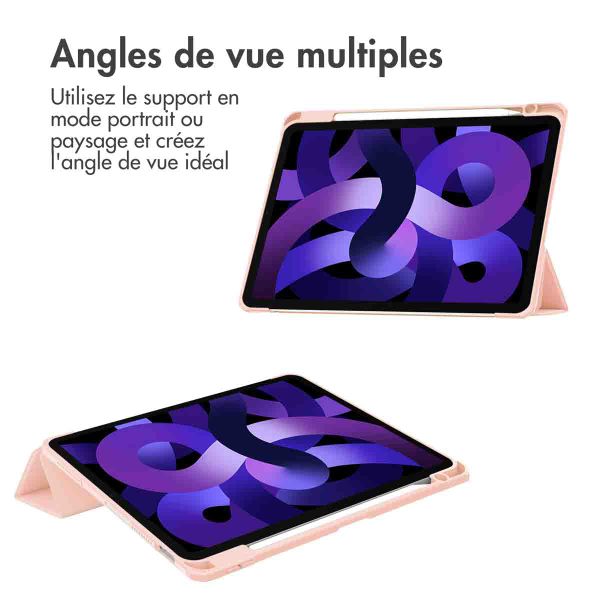imoshion Coque tablette rigide Trifold Apple iPad Air 11 pouces (2026) M4 / (2025) M3 / (2024) M2 / Air 5 (2022) / Air 4 (2020) - Rose