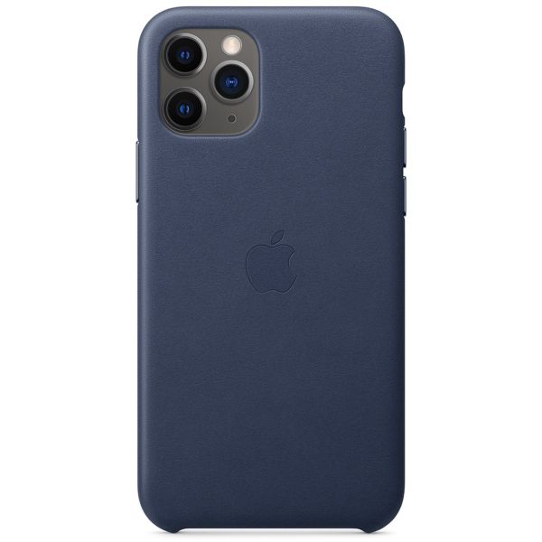 Apple 3 Pack Coque Leather Apple iPhone 11 Pro - Red + Midnight Blue + Black