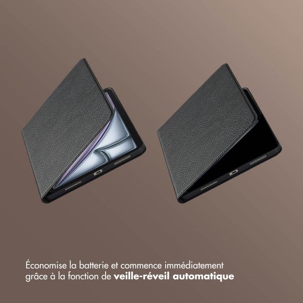Selencia Coque tablette Riva Apple iPad Air 11 pouces (2026) M4 / (2025) M3 / (2024) M2 / Air 5 (2022) / Air 4 (2020) - Noir