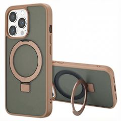 Accezz Coque Ring Stand avec MagSafe Apple iPhone 13 Pro - Marron