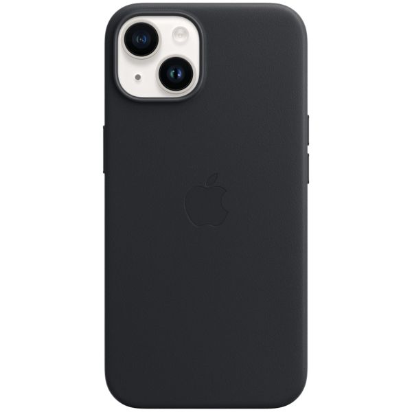 Apple Coque Leather MagSafe Apple iPhone 14 - Midnight
