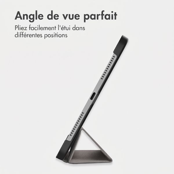 imoshion Coque tablette Trifold Samsung Galaxy Tab A11 Plus - Gris