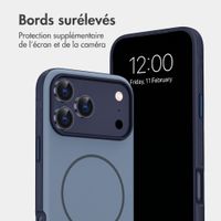 imoshion Coque arrière Color avec Thin MagSafe Ring Apple iPhone 17 Pro Max - Bleu foncé