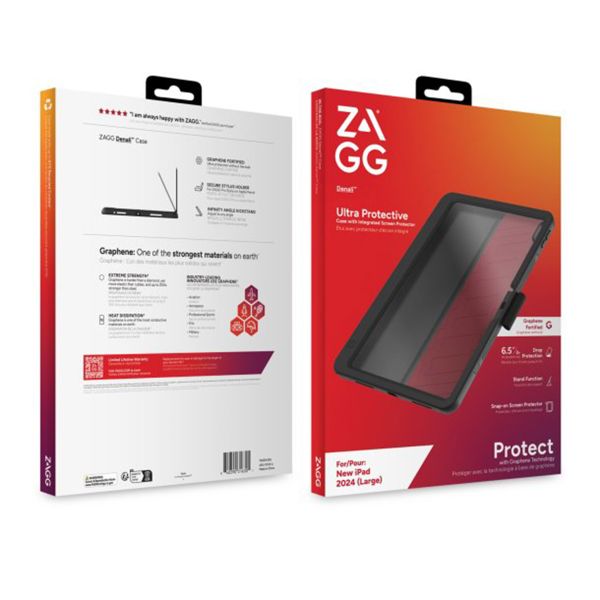 ZAGG Graphene Denali Case Apple iPad Air 13 pouces (2026) M4 / (2025) M3 / (2024) M2 - Noir