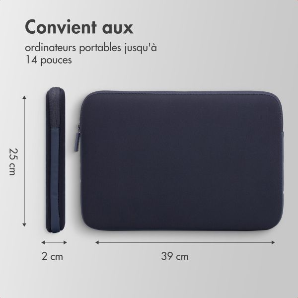 Accezz Pochette ordinateur 13-14 pouces - Bleu