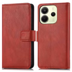 imoshion Étui de télephone portefeuille de luxe Xiaomi Redmi Note 14 (4G) - Rouge
