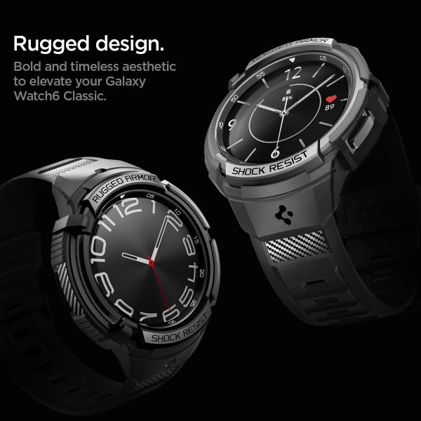 Spigen Coque Rugged Armor™ Pro Samsung Galaxy Watch 6 Classic - 47 mm - Noir