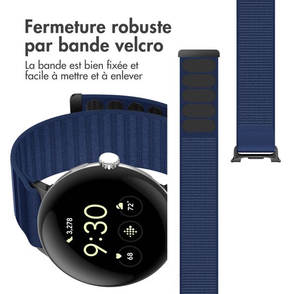 imoshion Bracelet en nylon Google Pixel Watch 3 / 4 (45 mm) - Bleu foncé