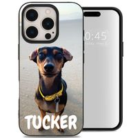 Concevez votre propre coque en gel Apple iPhone 16 Pro Max - Noir