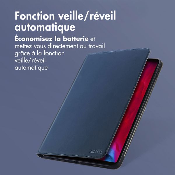 Accezz Coque tablette Classic Apple iPad Pro 12.9 (2020/2021/2022) - Bleu foncé