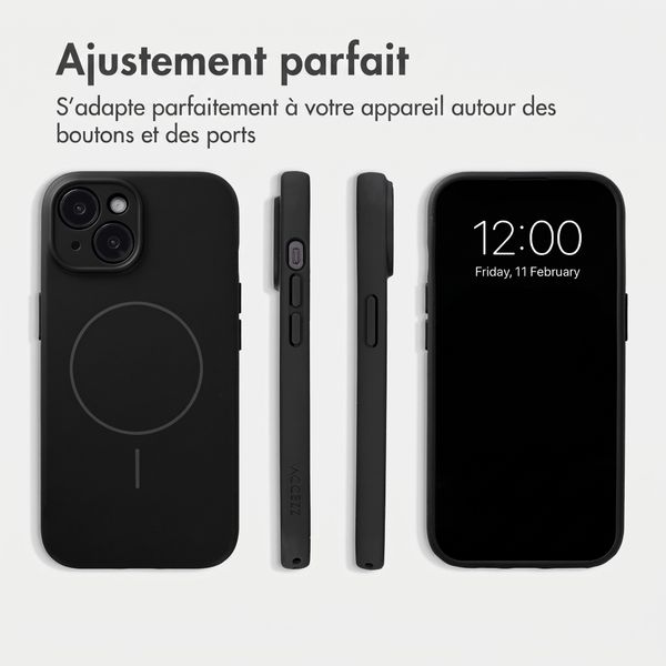 Accezz Coque Grip avec MagSafe Apple iPhone 13 - Noir