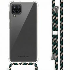 imoshion Coque arrière transparente avec cordon Samsung Galaxy A12 - Green Multi Color