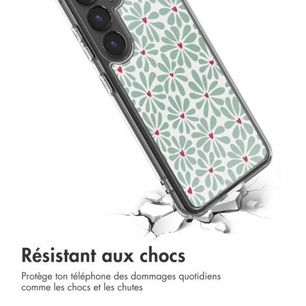 imoshion Coque Design Samsung Galaxy S24 - Bloom Love Sage Green