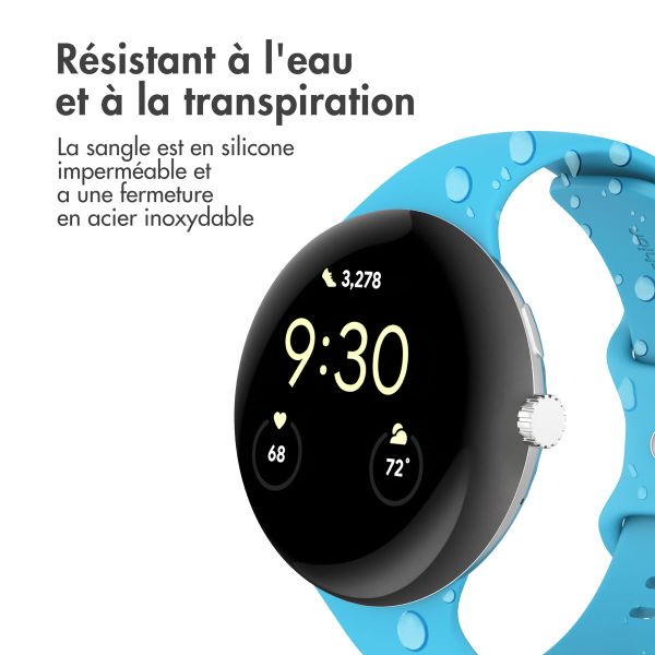 imoshion Bracelet en silicone⁺ Google Pixel Watch 3 / 4 (45 mm) - Taille S - Bleu