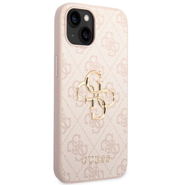 Guess Coque 4G Metal Logo Backcover Apple iPhone 14 - Rose