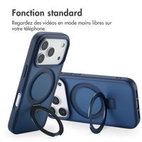 Accezz Coque Ring Stand avec MagSafe Apple iPhone 17 Pro - Bleu