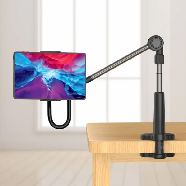 Fixed Support tablette Relax – Réglable – Rotatif à 360 degrés – Noir
