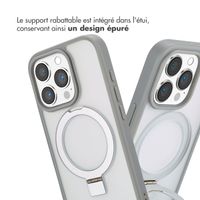 Accezz Coque Ring Stand avec MagSafe Apple iPhone 16 Pro - Gris