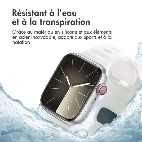 imoshion Bracelet Active Sport en silicone Apple Watch | 38/40/41/42 mm - Blanc