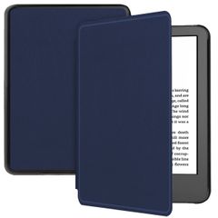 imoshion Étui de liseuse portefeuille Slim Hard Amazon Kindle (2024) / Amazon Kindle (2022) 11th gen - Bleu foncé