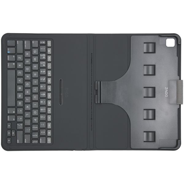 ZAGG Étui clavier Messenger Folio 2 Apple iPad 9 (2021) 10.2 pouces / iPad 8 (2020) 10.2 pouces / iPad 7 (2019) 10.2 pouces - QWERTY / NL - Gris
