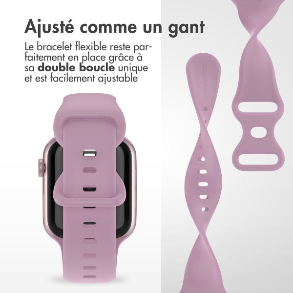 imoshion Bracelet en silicone⁺ Apple Watch | 38/40/41/42 mm - Taille S/M - Mauve
