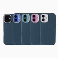 Accezz Coque arrière Mesh avec MagSafe Apple iPhone 16 - Bleu foncé