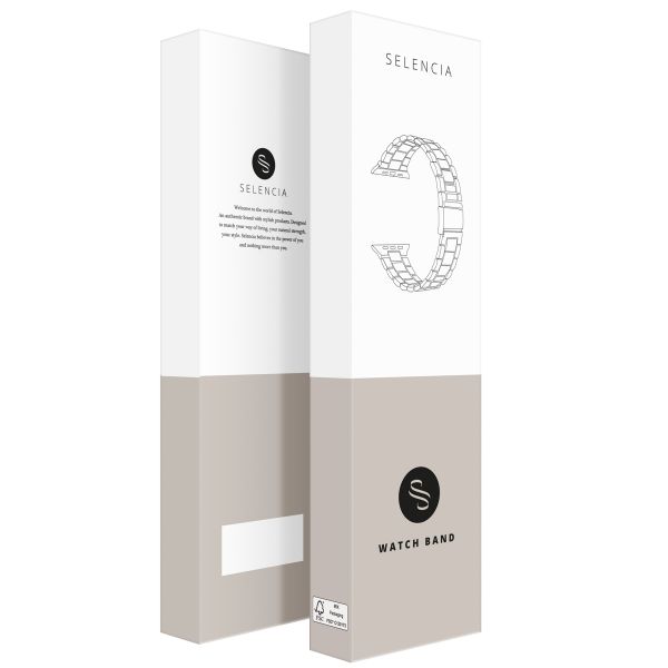 Selencia Bracelet à maillons en acier Apple Watch | 38/40/41/42 mm - Rose Doré
