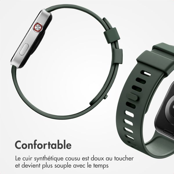 imoshion Bracelet silicone Xiaomi Smart Band 9 Pro / 8 Pro / Redmi Watch 6 / 5 / 4 - Vert foncé