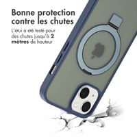 Accezz Coque Ring Stand avec MagSafe Apple iPhone 13 - Bleu