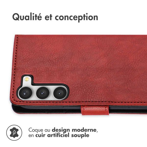 imoshion Étui de télephone portefeuille de luxe Samsung Galaxy S23 - Rouge