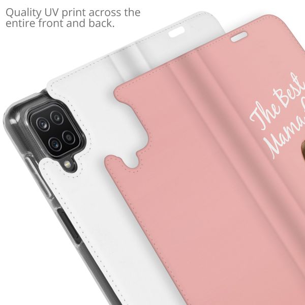 Concevez votre propre housse portefeuille Samsung Galaxy A12 - Blanc