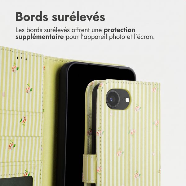 imoshion Étui de télephone portefeuille Design Apple iPhone 17e / 16e - Garden Stripes