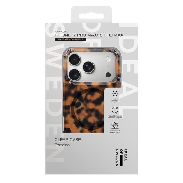 iDeal of Sweden Coque Clear MagSafe Apple iPhone 18 Pro Max / 17 Pro Max - Tortoise