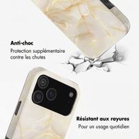 Selencia Coque arrière Vivid avec MagSafe Apple iPhone 18 Pro / 17 Pro - Golden Beige Marble