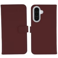 Selencia Étui portefeuille en cuir véritable Samsung Galaxy A27 (5G) - Burgundy