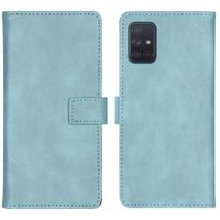 imoshion Étui de télephone portefeuille de luxe Samsung Galaxy A71 - Bleu clair