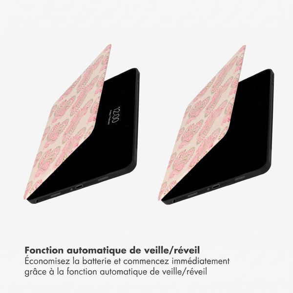 Selencia Coque tablette Vivid Samsung Galaxy Tab A11 Plus / A9 Plus - Paisley Blush