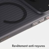 Accezz Coque arrière Lite avec MagSafe | Fluted | Apple iPhone 18 Pro / 17 Pro - Gris