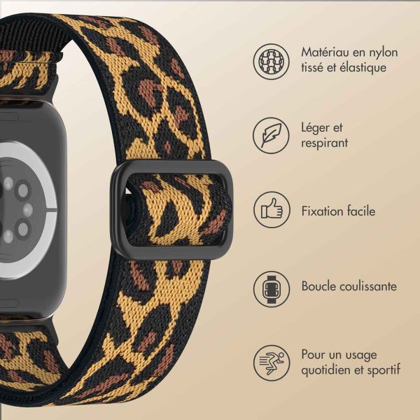 imoshion Bracelet en nylon élastique Apple Watch | 38/40/41/42 mm - Leopard