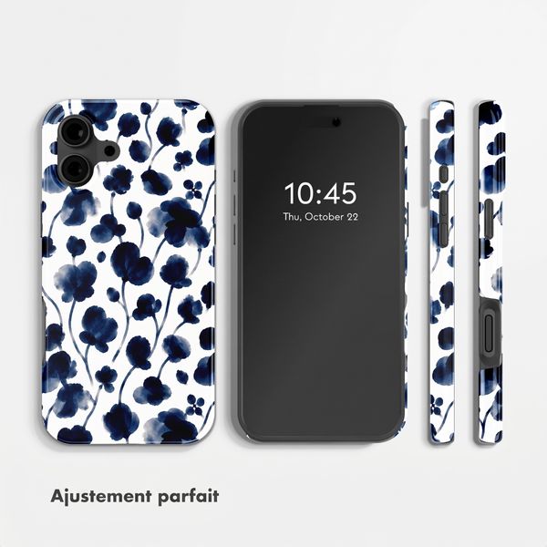 Selencia Coque arrière Vivid avec MagSafe Apple iPhone 16 - Midnight Blossom
