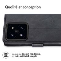 imoshion Étui de télephone portefeuille de luxe Xiaomi 14 - Noir