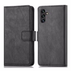 imoshion Étui de télephone portefeuille de luxe Samsung Galaxy A13 (5G) / A04s - Noir