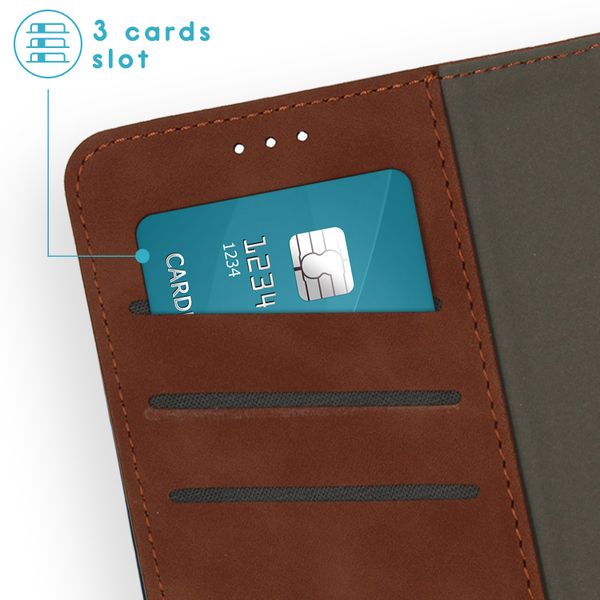 imoshion Etui de télephone luxe 2-en-1 amovible Apple iPhone 15 - Marron
