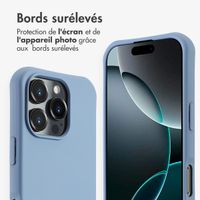 imoshion Coque arrière Color avec cordon amovible et MagSafe Apple iPhone 16 Pro - Ash Blue