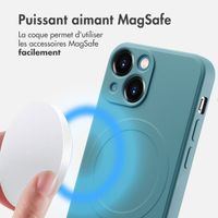 imoshion Coque Couleur avec MagSafe Apple iPhone 13 Mini - Smoke Green