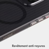 Accezz Coque arrière Lite avec MagSafe | Fluted | Apple iPhone 15 Pro - Noir