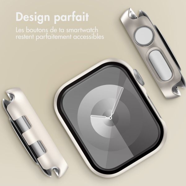 imoshion Coque rigide à couverture complète Apple Watch 1 / 2 / 3 - 42 mm - Lumière stellaire