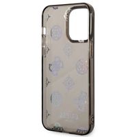 Guess Coque Peony Glitter Apple iPhone 14 Pro Max - Noir