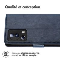 imoshion Étui de télephone portefeuille de luxe Xiaomi 13 Lite - Bleu foncé